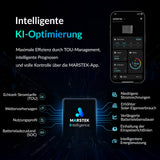 KI-Optimierte Marstek App für maximale Effizienz. Wettervorhersage, Echtzeit Stromtarife.