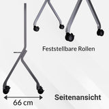 XORO Rollbar Ständer für interaktive Displays & MeetingPADs bis 86 Zoll