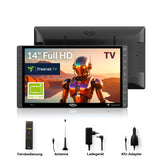 XORO PTL 1450 V2 - 14“ Full HD Fernseher mit DVBT2 HD Tuner und integriertem Irdeto CA