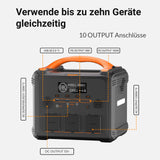 Newsmy 1102.5Wh Tragbare Powerstation LiMnFePO4 mit 230V/1200W (Spitze 2400W) Reine Sinuswelle Steckdose, 1,2 Stunden Schnellladung, PD100W-Ausgang Mobile Stromspeicher (Tragbare Powerstation 1200W)