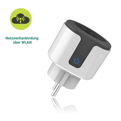 Smart Plug XORO SOLAR SPP 16A1 für Innenräume, zur Überwachung des Stromverbrauchs und automatischer Energiezuteilung, WLAN 2,4 GHz, max. 16A, Android und iOS APP Anbindung