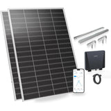 SUNSHARE Ray Lite 400 W Balkonkraftwerk mit Halterung – ultraleichtes Plug-&-Play Solarsystem