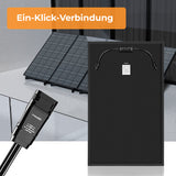 SUNSHARE Ray Balkonkraftwerk Komplettset 600/800 W mit Universalhalterung, 800 W Wechselrichter, App-Steuerung & bohrfreier Balkonmontage