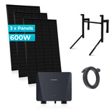 SUNSHARE Ray 600/800 W Balkonkraftwerk-Komplettset für Betonbalkone – N-TOPCon Solarmodule mit 800 W Mikro-Wechselrichter, App-Überwachung & bohrfreier Betonhalterung