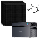 SUNSHARE Ray 1425 W Set mit 5 Ray 285 W Solarmodulen, 2 kWh Glory Speicher, App und Halterung