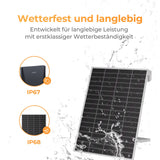 Wetterfestes SUNSHARE Solarmodul mit robuster Bauweise für den Außenbereich