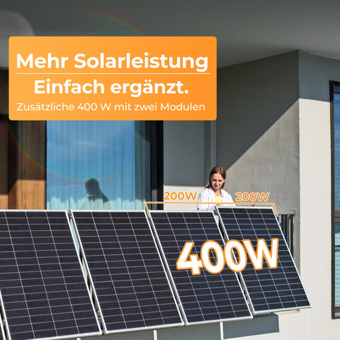 SUNSHARE Ray Lite Solarmodul Set 400 W – Einstieg & Erweiterung modularer PV-Systeme