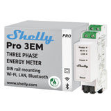 Shelly Pro 3EM 120A – 3-Phasen Smart Stromzähler mit LAN, WLAN & Bluetooth