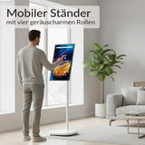 XORO MegaPAD Smart Kiosk Display 27 Zoll Touchscreen mit Akku und mobilem Rollständer