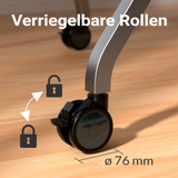 XORO Rollbar Ständer für interaktive Displays & MeetingPADs bis 86 Zoll