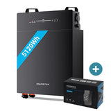 MARSTEK Venus E NewGen - Solarspeicher 5,12 kWh Erweiterbarer AC-gekoppelter Solarstromspeicher mit App-Steuerung, Notstromfunktion & bis zu 10 Jahren Garantie | Set mit Marstek CT002 Smart Meter