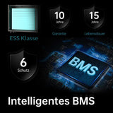 MARSTEK Venus E NewGen - Solarspeicher 5,12 kWh Erweiterbarer AC-gekoppelter Solarstromspeicher mit App-Steuerung, Notstromfunktion & bis zu 10 Jahren Garantie | Set mit Marstek CT002 Smart Meter