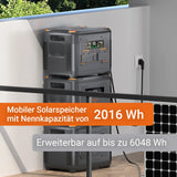 NEWSMY X2400 Powerstation 2016 Wh – Tragbarer Solargenerator mit 2400W AC, 1200W PV-Eingang & LiMnFePO₄-Akku