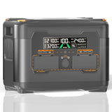 NEWSMY X2400 Powerstation 2016 Wh – Tragbarer Solargenerator mit 2400W AC, 1200W PV-Eingang & LiMnFePO₄-Akku