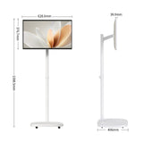 XORO MegaPAD Smart Kiosk Display 27 Zoll Abmessungen mit höhenverstellbarem Standfuß