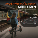 ZAMELUX E9 – Zusammenklappbarer Elektro-Scooter mit 350W Motor, 360Wh Akku und Straßenzulassung