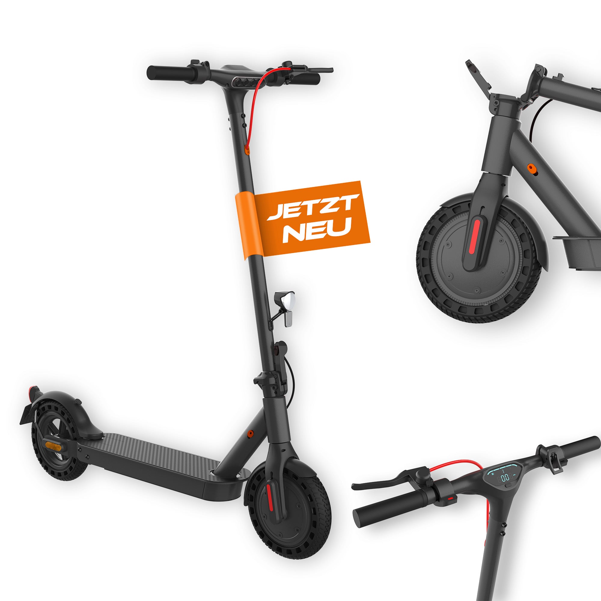 ZAMELUX E9 – Zusammenklappbarer Elektro-Scooter mit 350W Motor, 360Wh Akku und Straßenzulassung