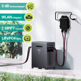 XORO SOLAR - Plug & Play Balkonkraftwerk 1720W mit 2016Wh Solarspeicher SPS 2155 – Update Oktober 2025, 5m Schutzkontaktkabel & PVH 120 Halterung – Für Balkon, Terrasse & Garten