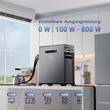 XORO SOLAR - Sunova Plug & Play Balkonkraftwerk 1720W mit 2016Wh Solarspeicher SPS 2155 – Update Oktober 2025, 5 m Schutzkontaktkabel & PVH 60 Halterung – Für Balkon, Terrasse & Garten