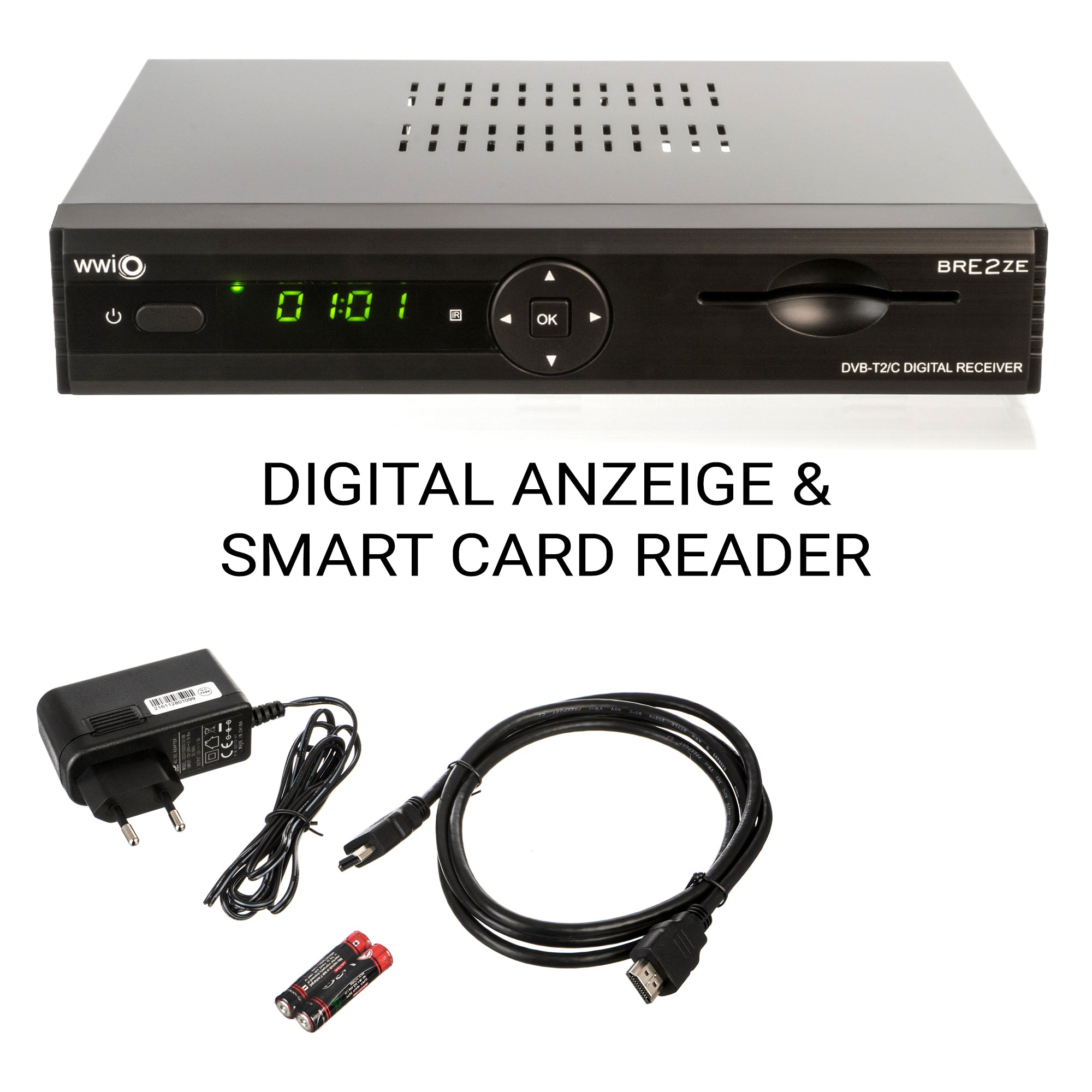 WWIO Bre2ze T2/C DVB-T2/C Hybrid Digital Receiver