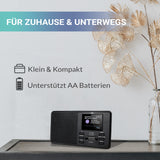 XORO DAB 142 DAB/DAB+/UKW Radioempfang & 2.4" Farbdisplay. Bluetooth Lautsprecher