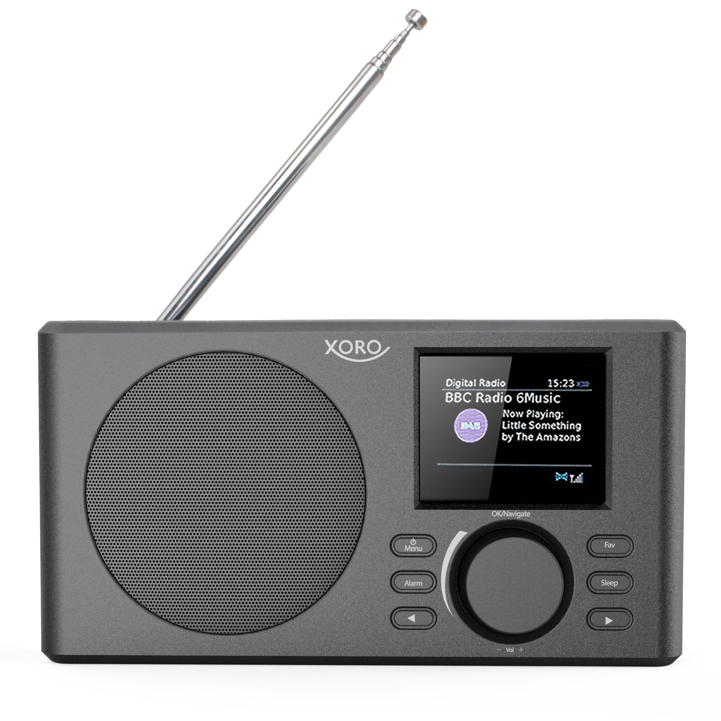 XORO DAB 150 IR WLAN-Internetradio mit eingebautem 2200 mAh Akku und Spotify Connect