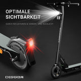 ES1 Digger Läuft  - Zusammenklappbarer & leichter Elektro-Scooter mit Straßenzulassung