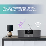 XORO HMT 600 V2 mit CD Player, Internet/Spotify/Podcast, DAB+/FM-Radio