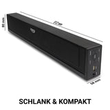 XORO HSB 50 ARC TV Soundbar 2.0 (BT5.0, 25W RMS,ARC, Line-IN, S/PDIF-IN, USB, RC)
