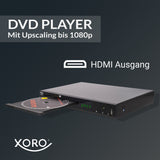 XORO HSD 8470 HDMI MPEG4 DVD-Player (USB 2.0, Mediaplayer, 1080p Upscaling, MultiROM) schwarz
