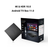Homatics BoxQ 4K S2 | Android TV Box | Streaming Box | Google Voice Assistant | Netflix | Disney+ | Prime Video | WiFi 5 mit Bluetooth 4.2