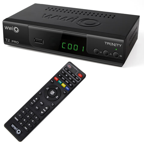 Trinity T2 PRO with 2-in-1 RCU (DVB-T2, FullHD, USB, SCART, Mediaplayer, HDMI, PVR)