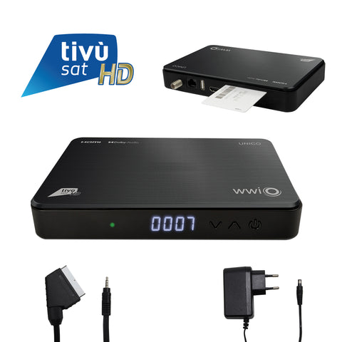 WWIO UNICO - Tivùsat HD Classic certified DVB-S2 Receiver