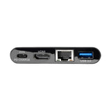 Tripp Lite U444-06N-H4GUBC USB-C Multiport Adapter, 4K HDMI, USB-A Port, GbE- und PD-Charging, HDCP, schwarz